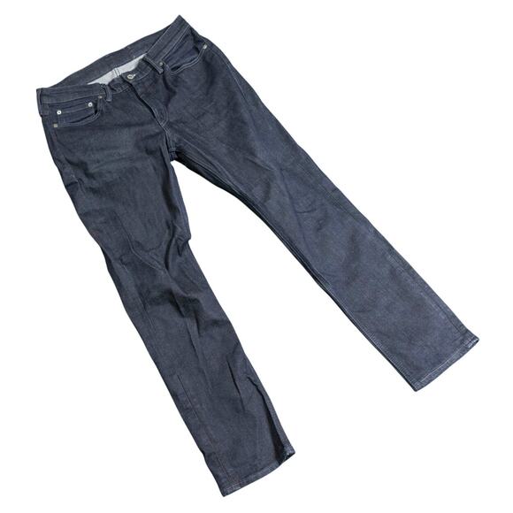 Levis 511 Jeans Mens 33x30 Dark Rinse Blue Denim Straight Leg Modern - Picture 1 of 4